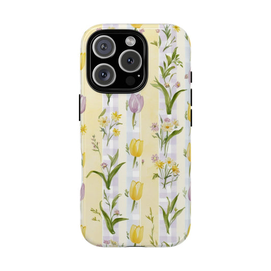 Floral Phone Case | Tough Cases for Nature Lovers, Spring Gift, Floral Design, Cute Phone Accessories, Customizable Phone Case