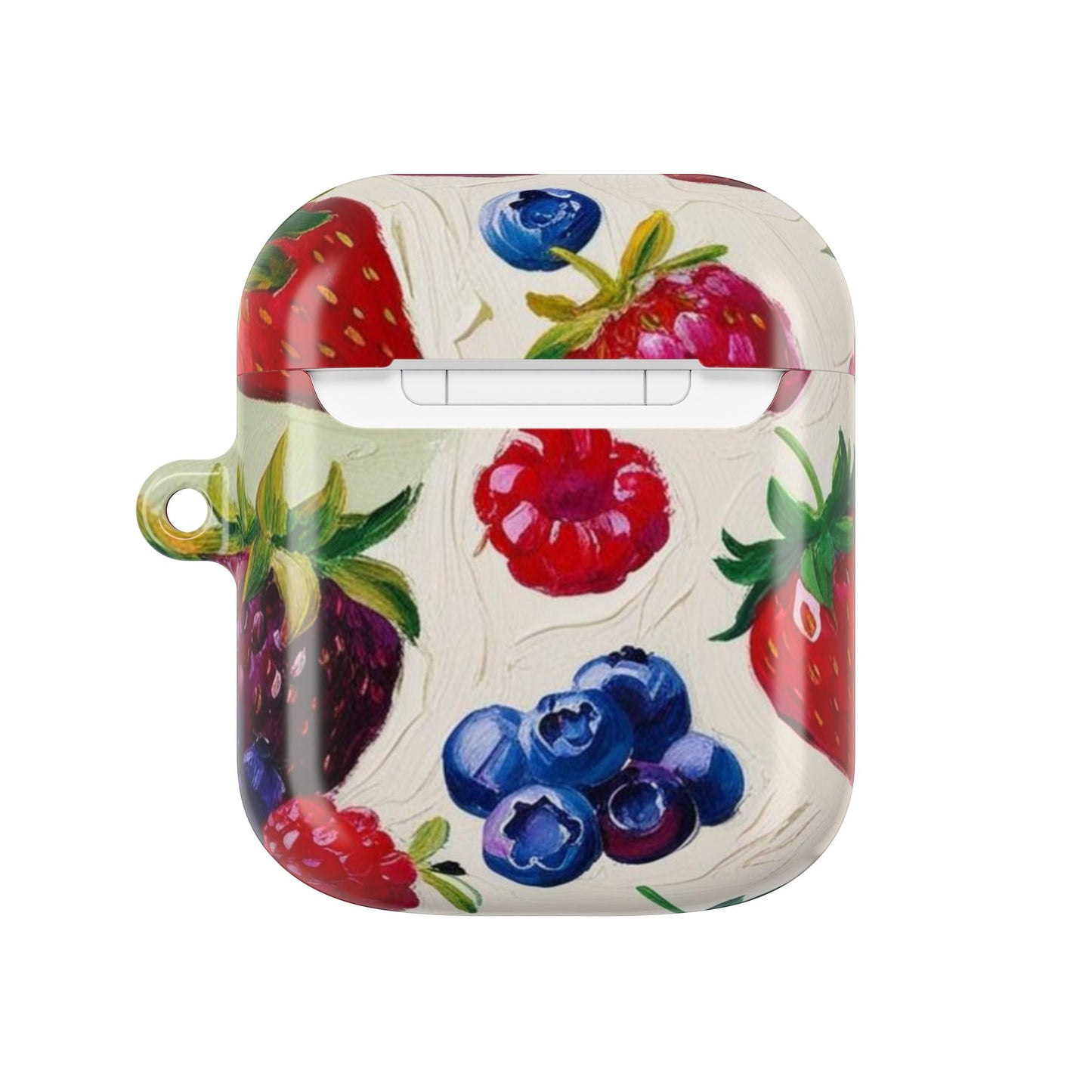 Colorful Berry Print AirPod Case - Fruit Inspired Design for Music Lovers
