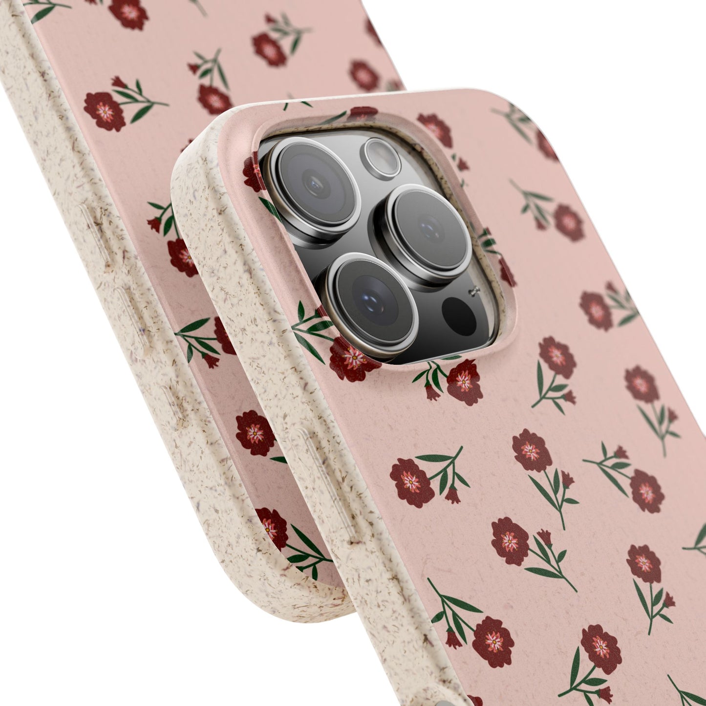 Crimson Bloom Eco-Friendly Phone Cases | Biodegradable | Sustainable