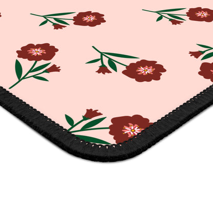 Crimson Bloom Mouse Pad