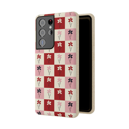 Pop Petal Plaid Eco-Friendly Phone Cases | Biodegradable | Sustainable