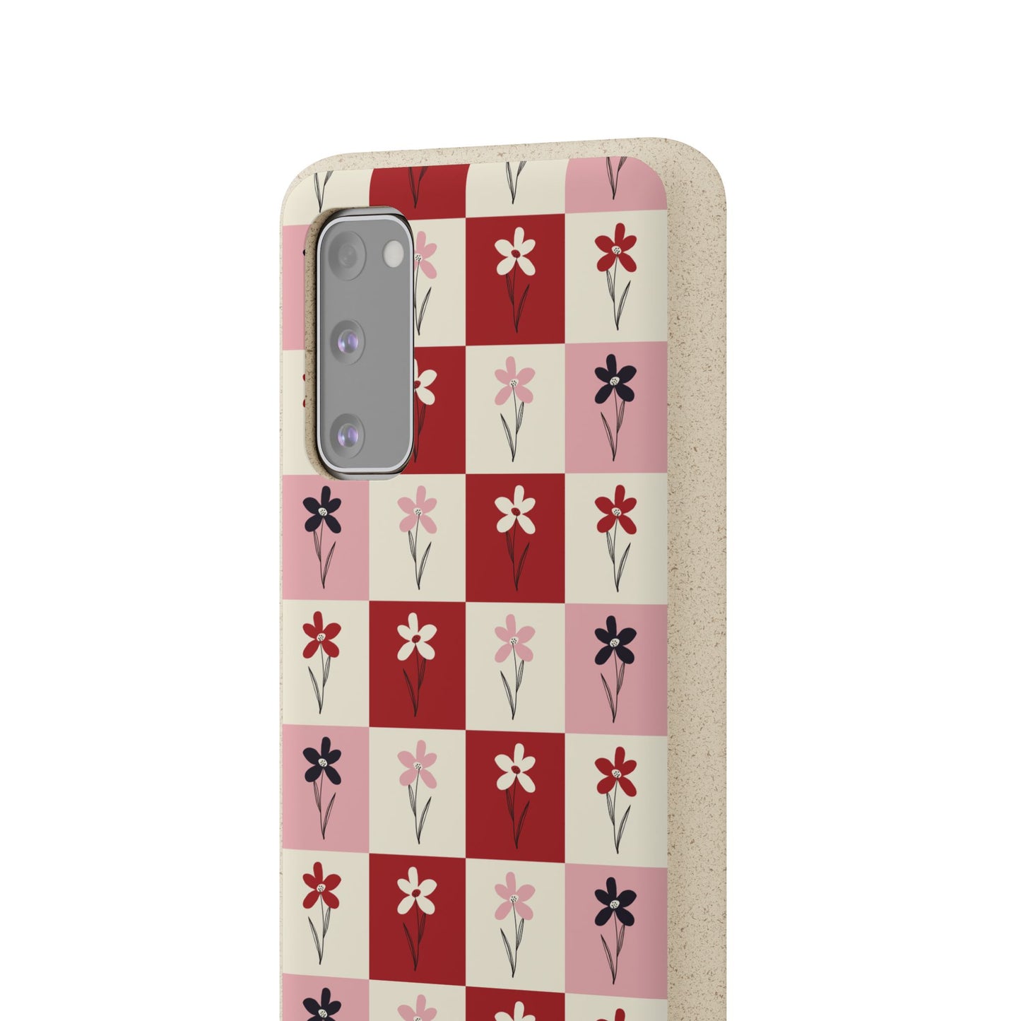 Pop Petal Plaid Eco-Friendly Phone Cases | Biodegradable | Sustainable