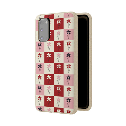 Pop Petal Plaid Eco-Friendly Phone Cases | Biodegradable | Sustainable