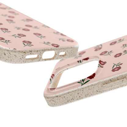 Crimson Bloom Eco-Friendly Phone Cases | Biodegradable | Sustainable