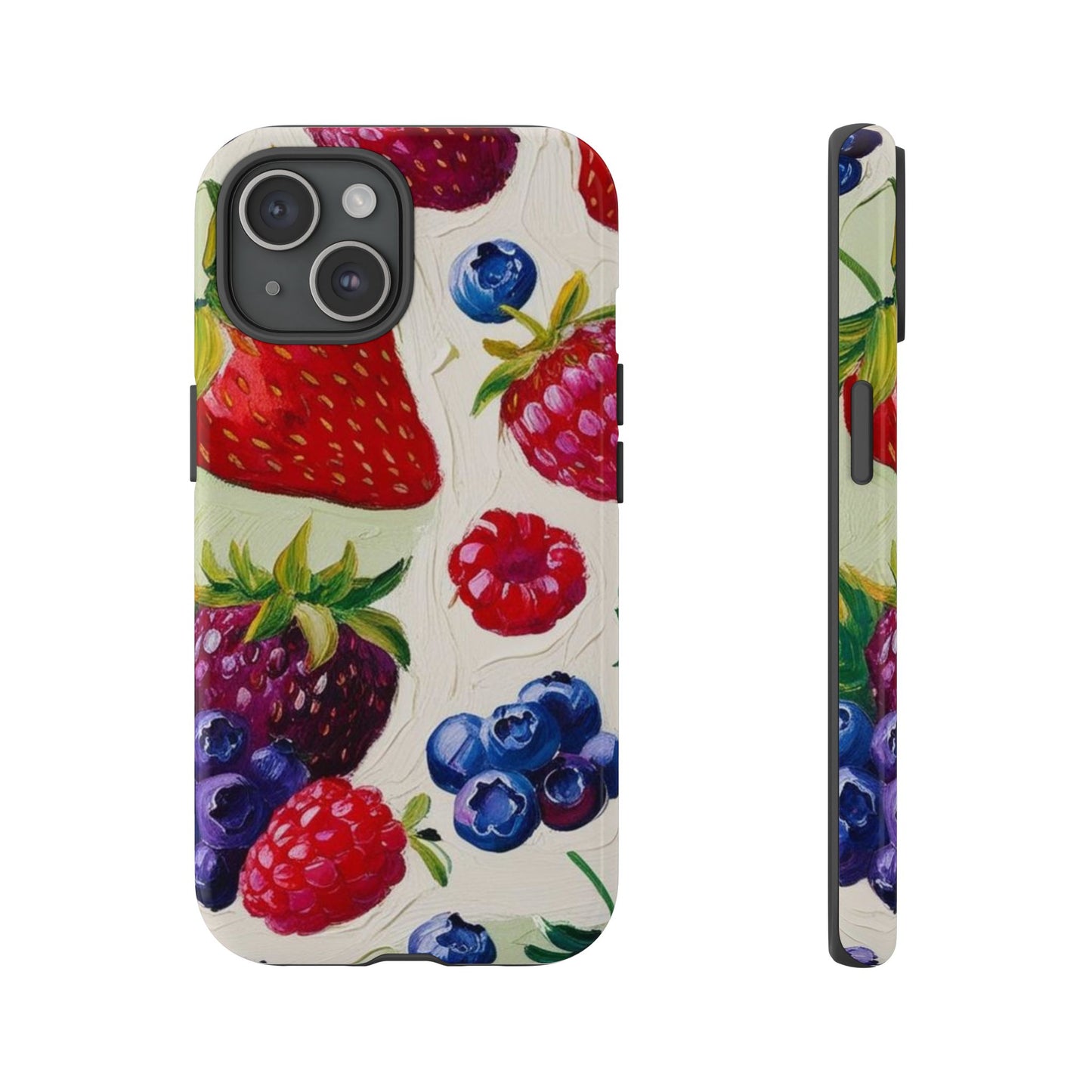 Berry Floral Phone Case - Tough Cases for Fruit Lovers