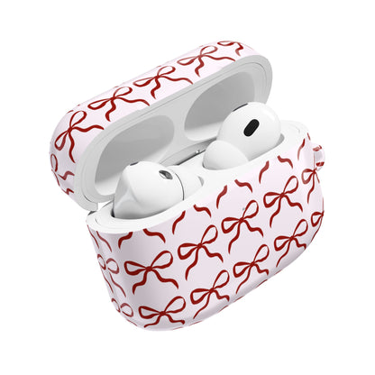 Cute Bow Pattern AirPod Case - Stylish & Protective Accessory