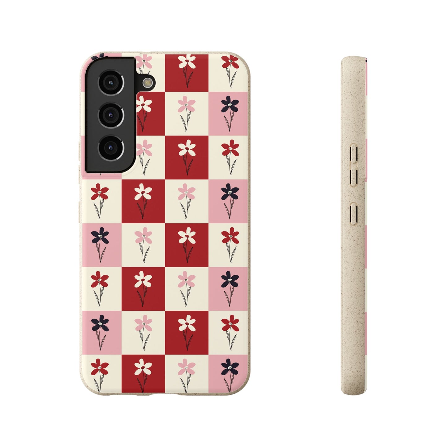 Pop Petal Plaid Eco-Friendly Phone Cases | Biodegradable | Sustainable