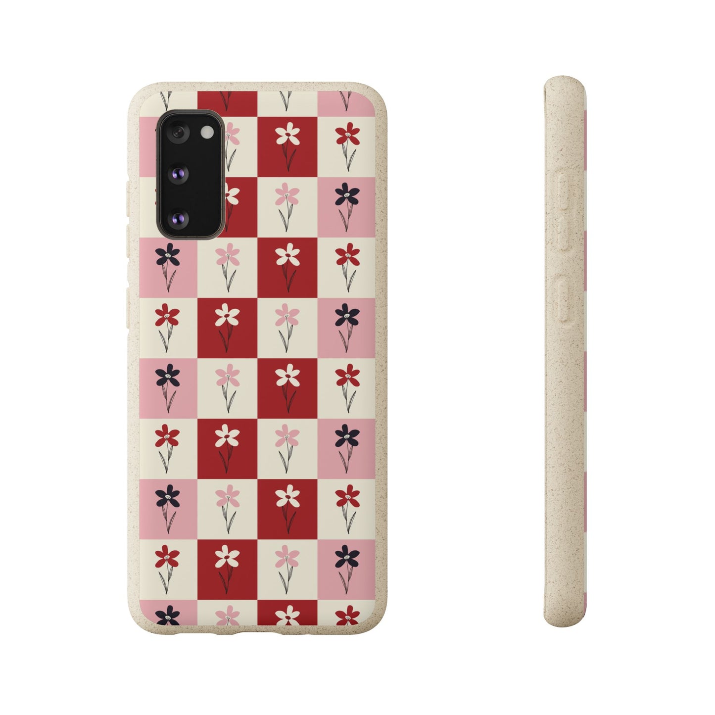 Pop Petal Plaid Eco-Friendly Phone Cases | Biodegradable | Sustainable