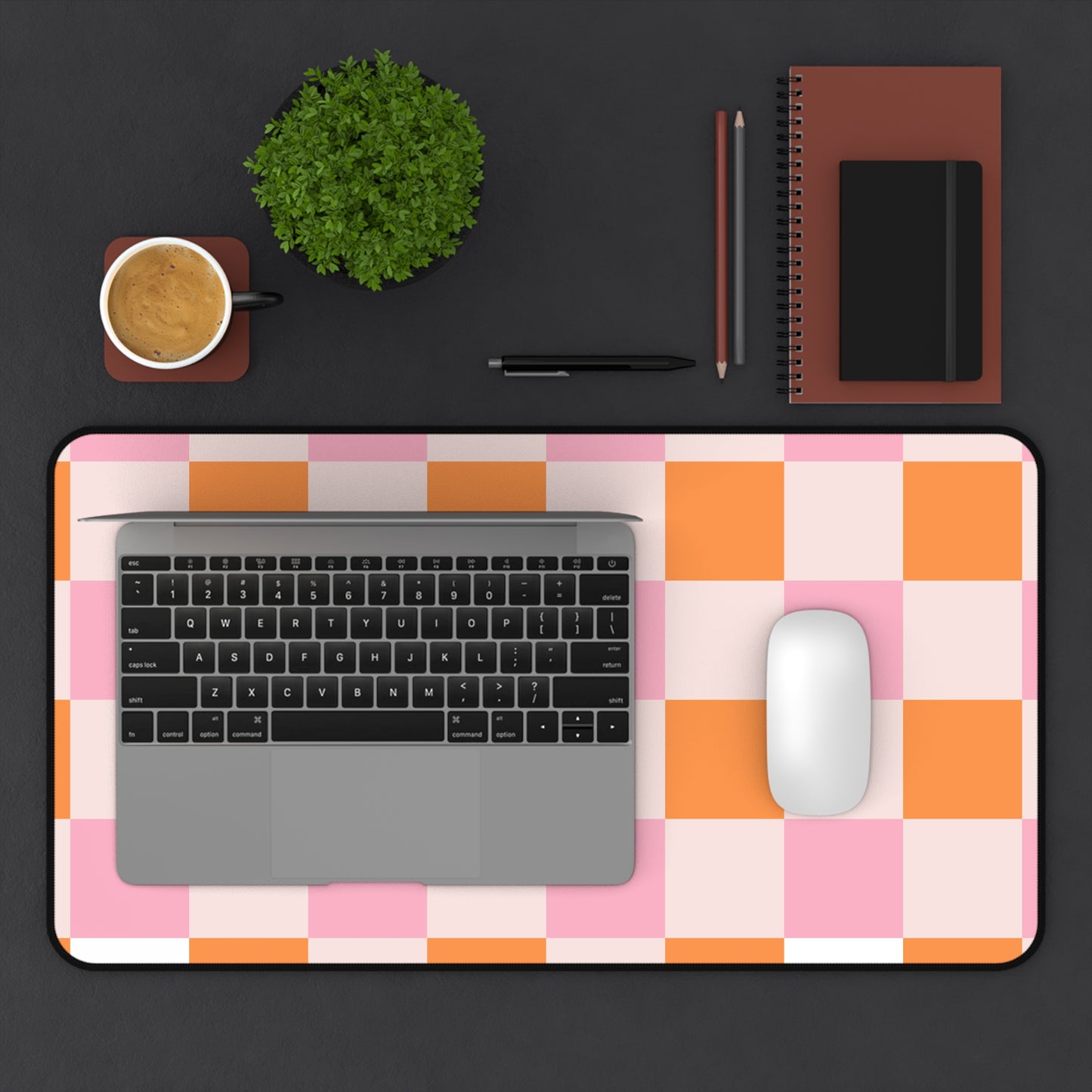Colorful Checker Desk Mat