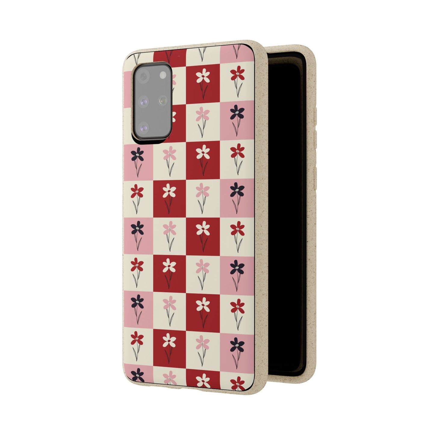 Pop Petal Plaid Eco-Friendly Phone Cases | Biodegradable | Sustainable