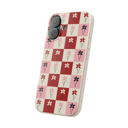Pop Petal Plaid Eco-Friendly Phone Cases | Biodegradable | Sustainable