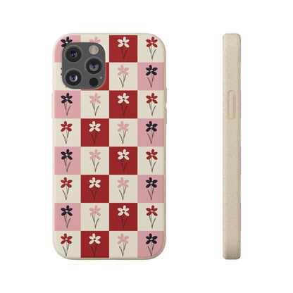 Pop Petal Plaid Eco-Friendly Phone Cases | Biodegradable | Sustainable