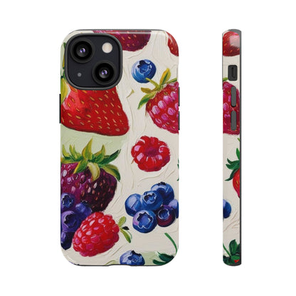 Berry Floral Phone Case - Tough Cases for Fruit Lovers
