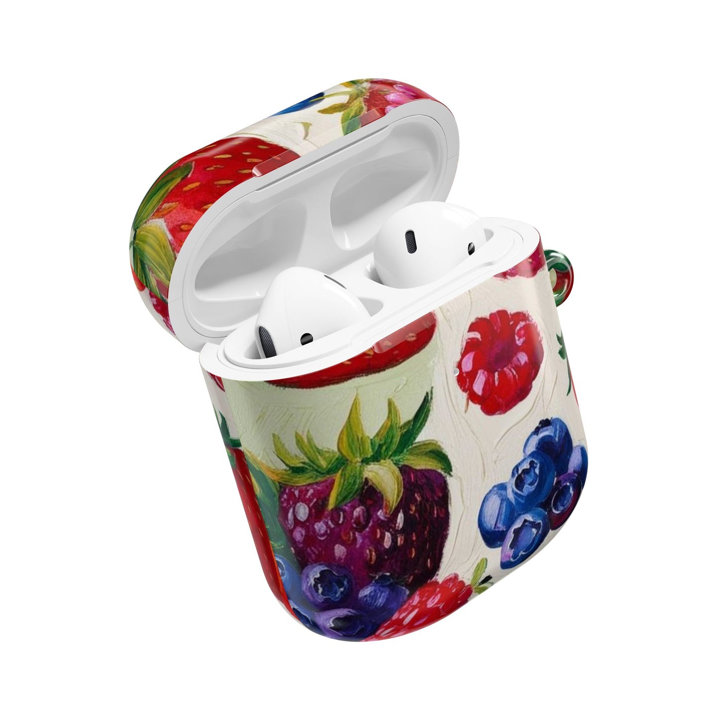 Colorful Berry Print AirPod Case - Fruit Inspired Design for Music Lovers
