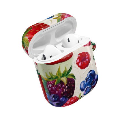 Colorful Berry Print AirPod Case - Fruit Inspired Design for Music Lovers